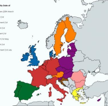 Rozszerzenie się EWG, EU, Unia Europejska (powstała w wyniku traktatu lizbońskiego w 2009 roku)