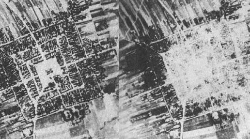 13 IX 1939 Luftwaffe zbombardowało Frampol - w celu m.in. przetestowania nowych bomb zapalających. Miasteczko zostało ....