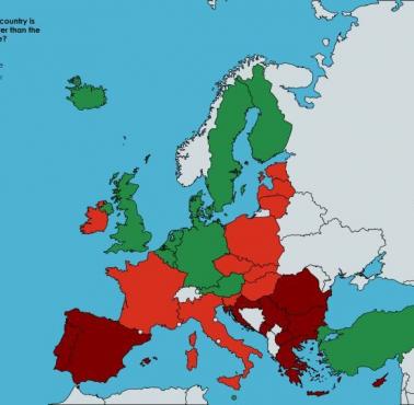Czy uważasz, że twój kraj jest lepszy niż średnia europejska?