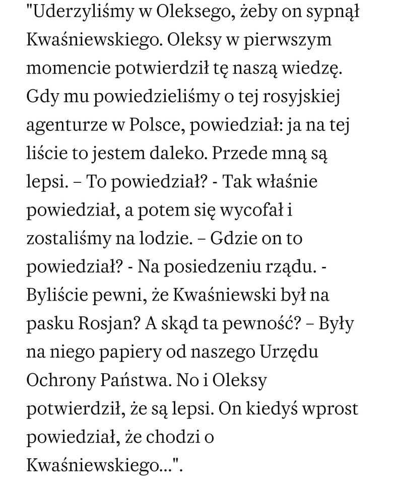 Lech Wałęsa o Aleksandrze Kwaśniewskim