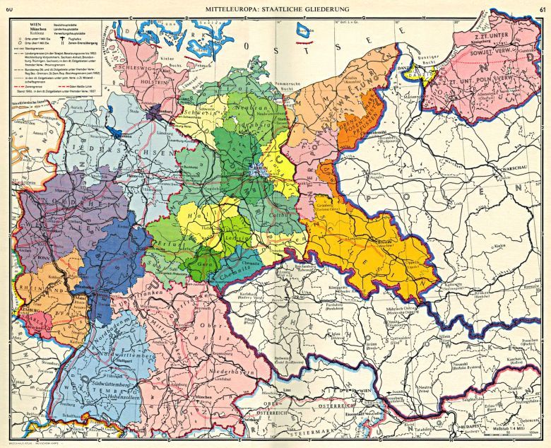 Niemiecki atlas z 1960 roku