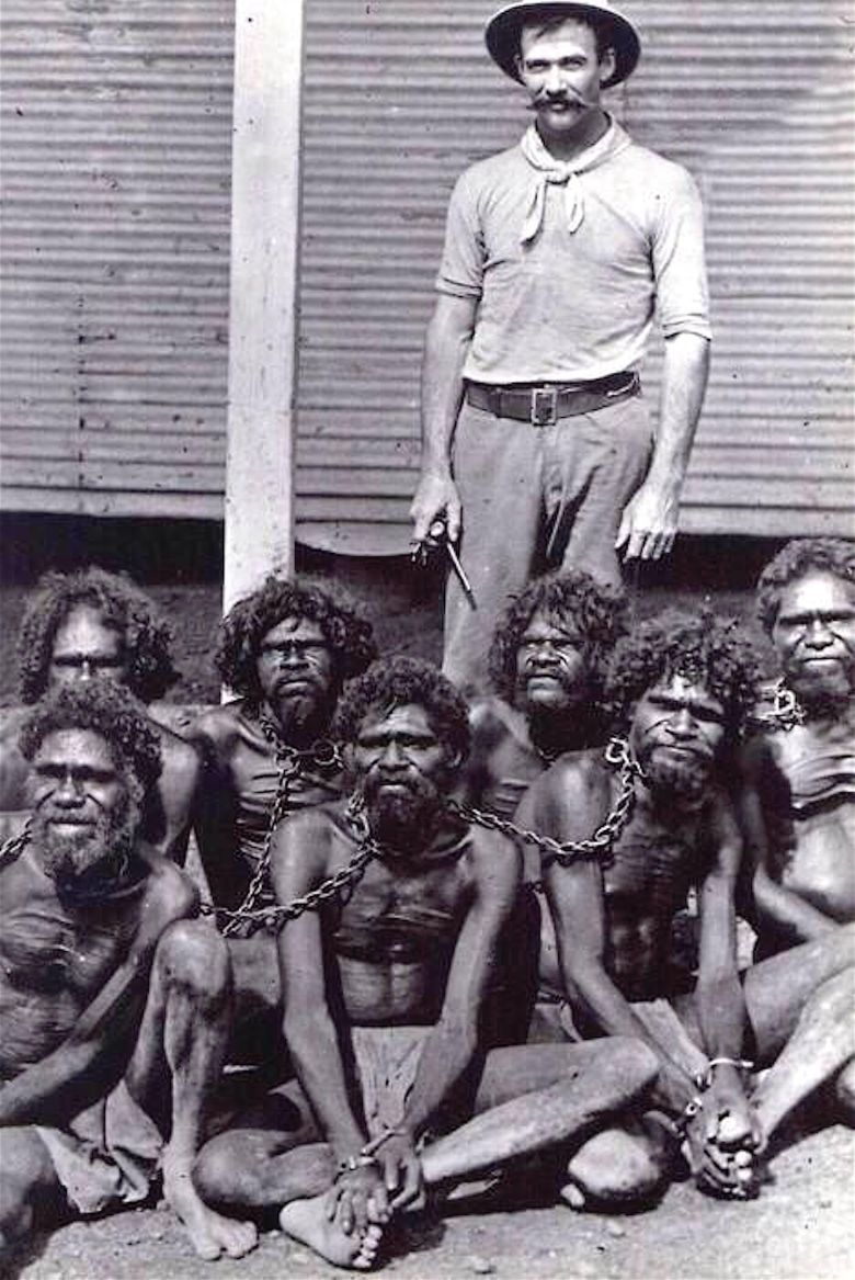 Schwytani Aborygeni, Australia, 1900