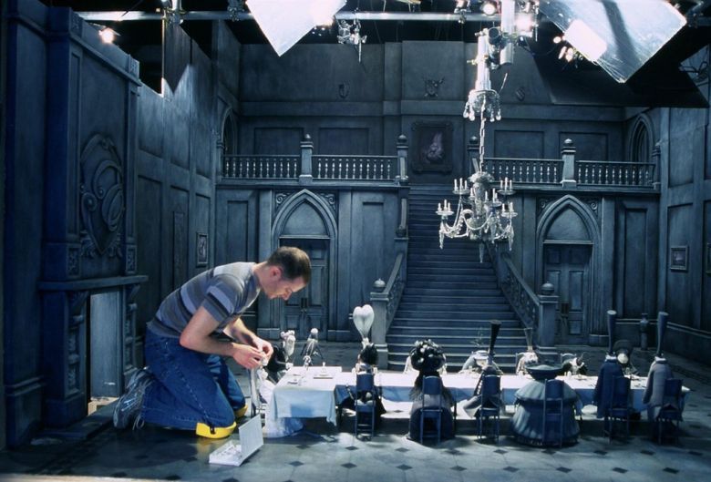Praca na planie animacji poklatkowej Gnijąca panna młoda (Corpse Bride) Tima Burtona