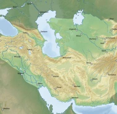 Imperium Timura Chromego w dniu jego śmierci w 1405 roku