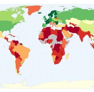 Średnia prędkość pobierania danych w internecie w poszczególnych państwach świata