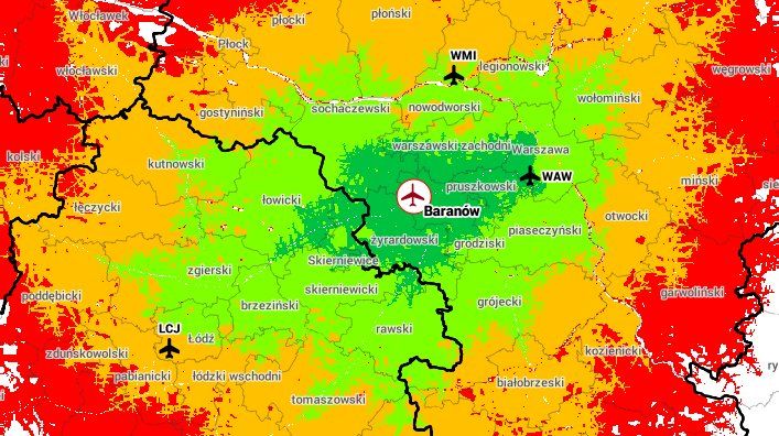 Centralny Port Komunikacyjny powstanie w Baranowie nieopodal Grodziska Mazowieckiego