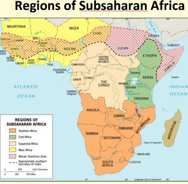 Regiony Afryki Subsaharyjskiej