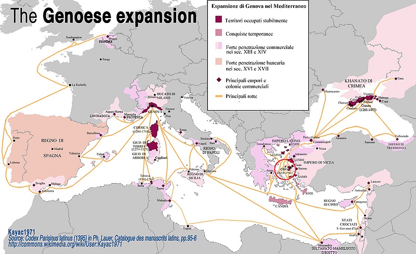 Ekspansja Republiki Genui w XIV w na Morzu Śródziemnym