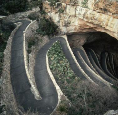 Zejście do jaskini, Park Narodowy Carlsbad Caverns, Nowy Meksyk, USA