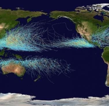 Mapa cyklonów tropikalnych