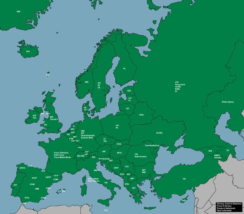 Nadawcy publiczni w Europie