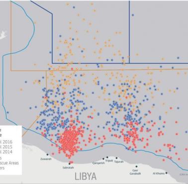 Ewolucja migracji i przemytu emigrantów przez Libię