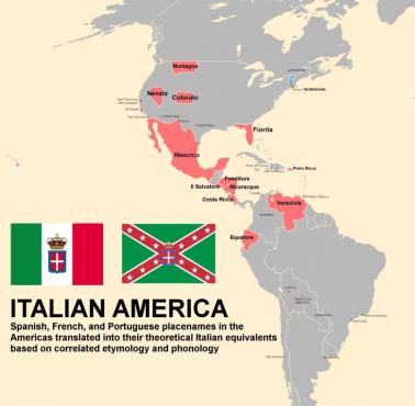 Jakby nazywały się niektóre państwa/regiony Ameryki Łacińskiej, gdyby były po włosku