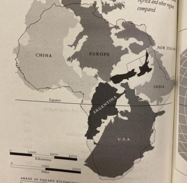 Różne państwa na tle Afryki