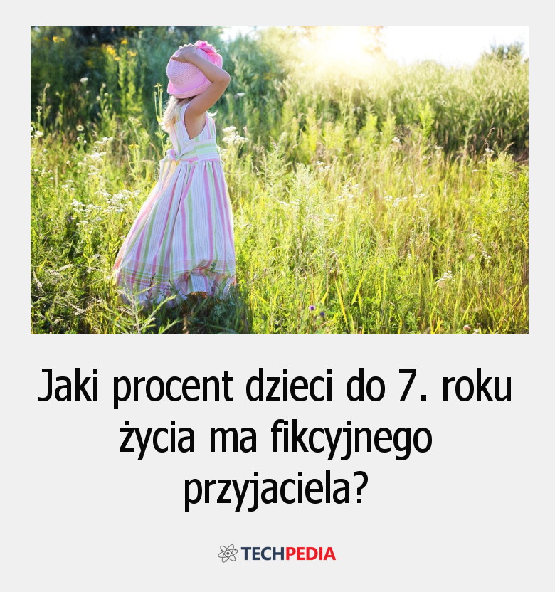 Jaki procent dzieci do 7. roku życia ma fikcyjnego przyjaciela?