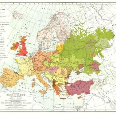 Rasy w Europie w 1919 roku