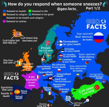 Jak reagujesz w Europie, gdy ktoś kichnie?