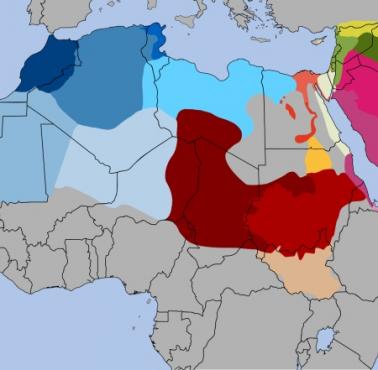Dialekty arabskiego w Afryce i Bliskim Wschodzie