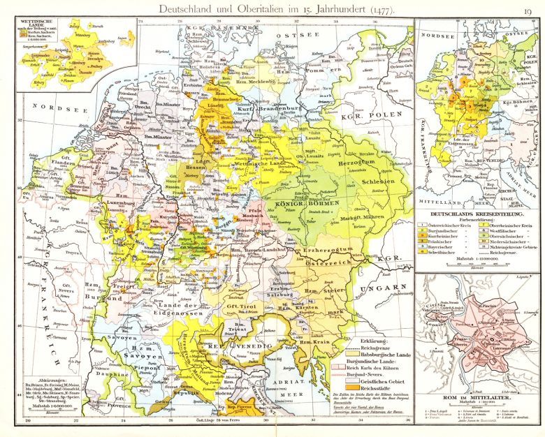 Święte Cesarstwo Rzymskie (Święte Cesarstwo Rzymskie Narodu Niemieckiego) w 1477 roku