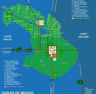 Tenochtitlán - stolica państwa Azteków w 1519 roku