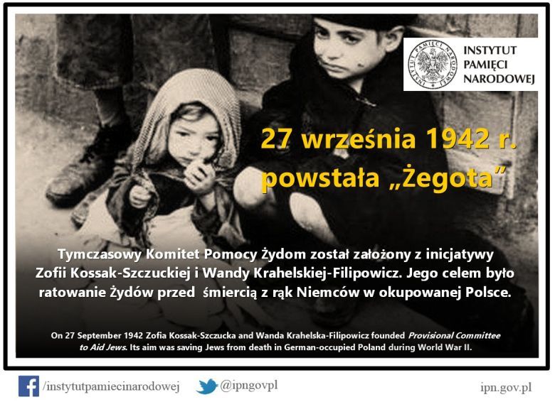 75 lat temu powstał Tymczasowy Komitet Pomocy Żydom