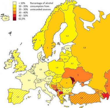 Spożycie alkoholu w Europie z niezarejestrowanych źródeł