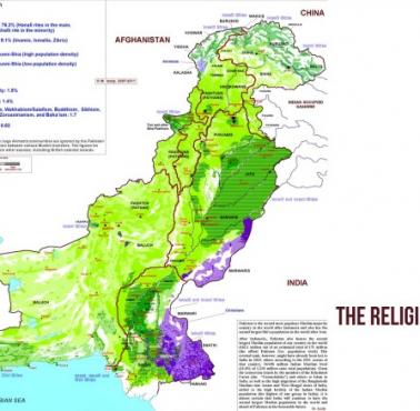 Mapa religijna Pakistanu