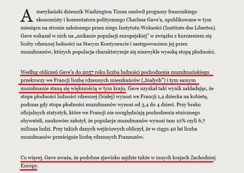 Muzułmańska Francja już w 2057