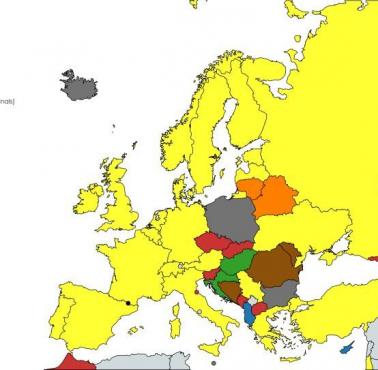 Kraje uczestniczące w Konkursie Piosenki Eurowizji i ich najlepsze wyniki, 2017