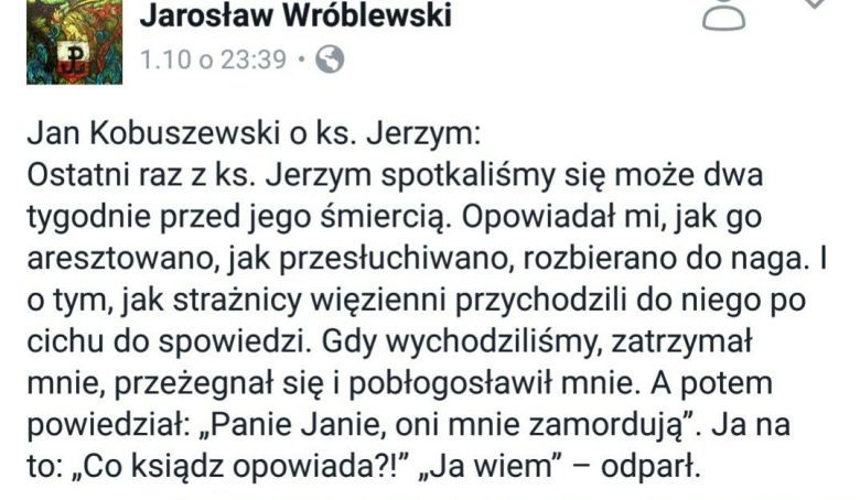 Wspomnienia o zamordowanym przez UB kapelanie 