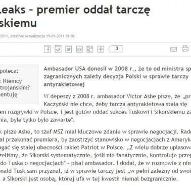 Prezydent Kaczyński w sprawie tarczy antyrakietowej dla Polski, 2008