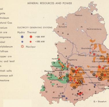 Surowce mineralne i produkcja energii w NRD, lata 60. , 1967