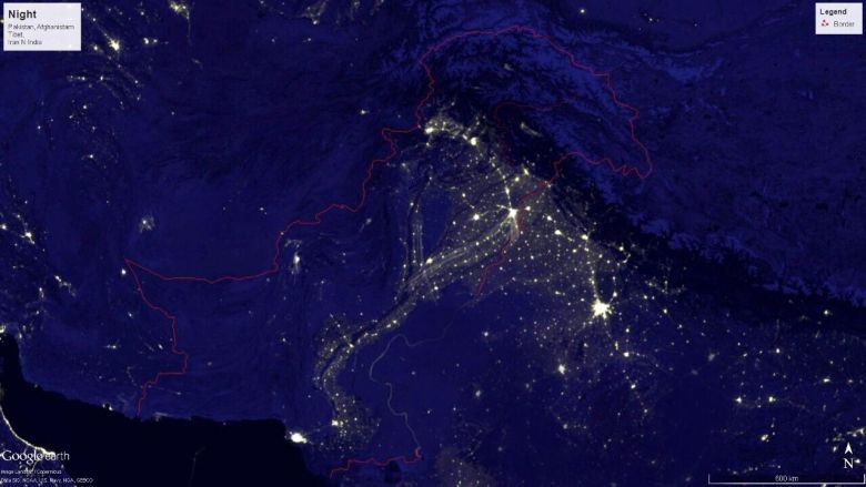 Stopień zurbanizowania Pakistanu, Afganistanu i północnych Indii