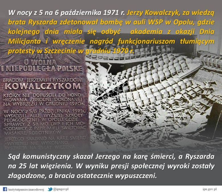 Za desperacki sprzeciw wobec komunistycznego reżimu braci Kowalczyków skazano na śmierć, 1970