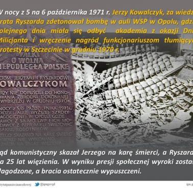 Za desperacki sprzeciw wobec komunistycznego reżimu braci Kowalczyków skazano na śmierć, 1970