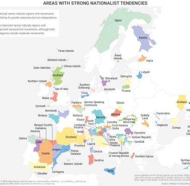 Europejskie obszary o tendencjach nacjonalistycznych