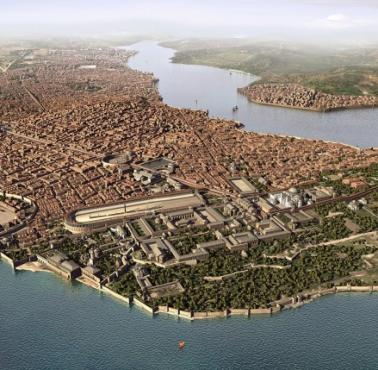 Konstantynopol (obecnie Stambuł), stolica Cesarstwa Bizantyńskiego, 1200