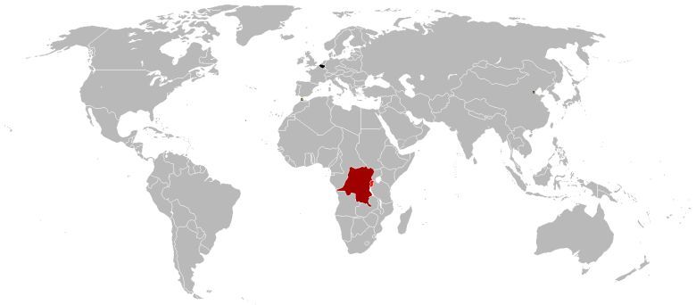 Zasięg belgijskiego panowania w początkach XX wieku
