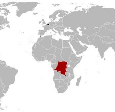 Zasięg belgijskiego panowania w początkach XX wieku