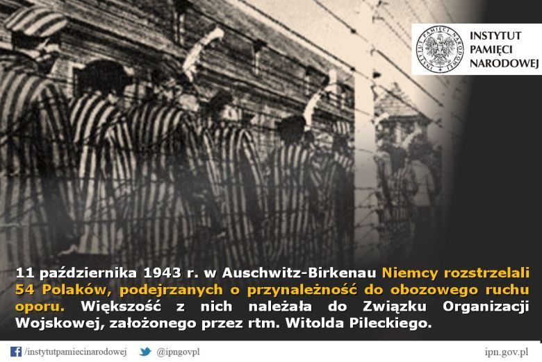 W Auschwitz Niemcy rozstrzeliwują 53 Polaków należących do obozowego podziemia, 1943