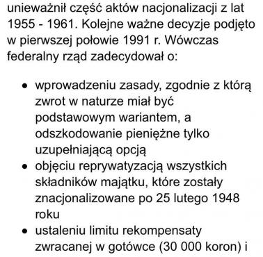 Restytucja mienia poniemieckiego w Czechosłowacji 26 lat temu