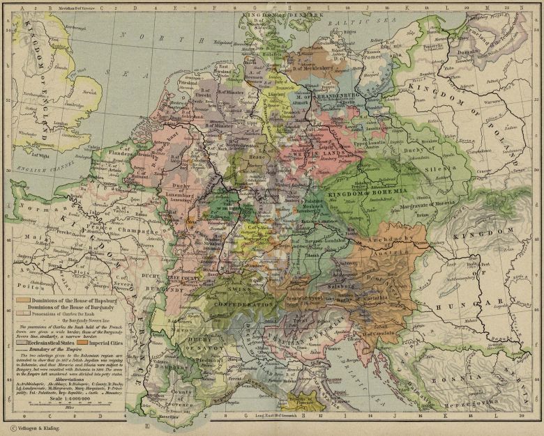 Europa Środkowa w 1477 roku