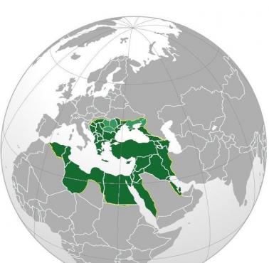 Mapa zasięgu Imperium Osmańskiego u szczytu potęgi