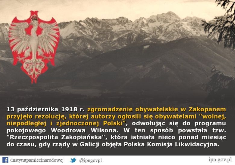 Nie czekając na ogłoszenie niepodległości przez resztę ziem polskich, rozbroili austriackich żołnierzy i przejęli urzędy