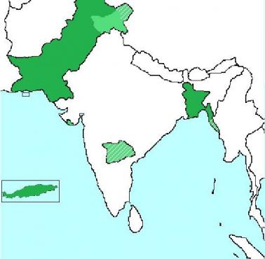 Zasięg terytorialny Pakistanu w 1947 roku