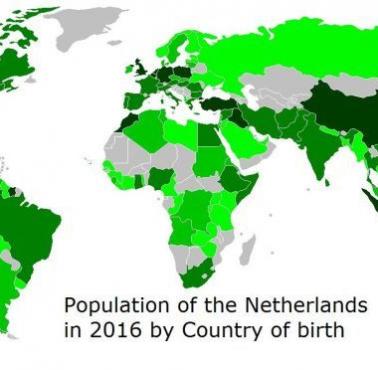 Obywatele Niderlandów urodzeni za granicą według kraju urodzenia