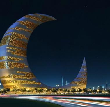 Propozycja nietypowej budowli w Dubaju - Crescent Moon Tower