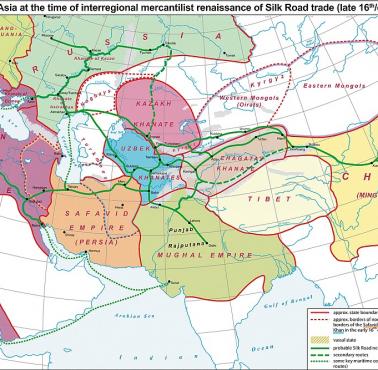 Renesans handlu Jedwabnym Szlakiem w 16-17 wieku
