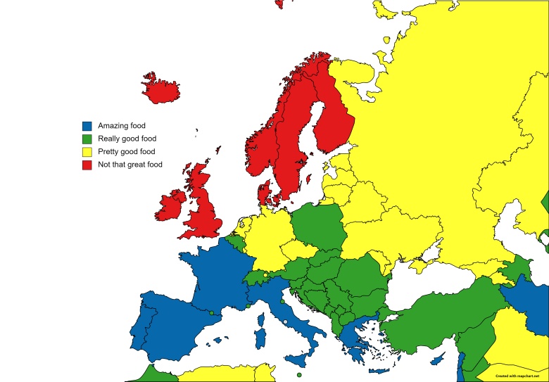 Które kraje europejskie mają najlepsze jedzenie?