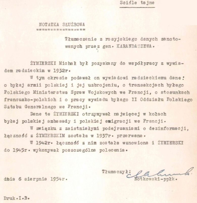 Generał Michał Rola-Żymierski był rosyjskim agentem